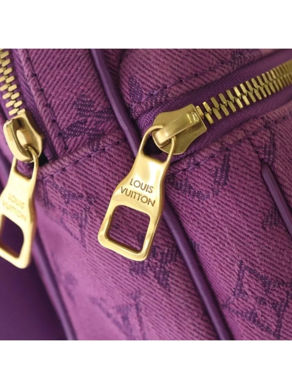 Louis Vuitton Monogram Denim Bum Bag Outdoor Violet Purple